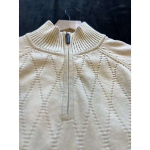 Claiborne Mens Fisherman Diamond Knit Cardigan Sweater Size L Preppy Coastal - Picture 8 of 16